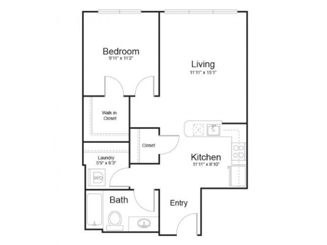 1s1 | 1 bed 1 bath | from 681 square feet