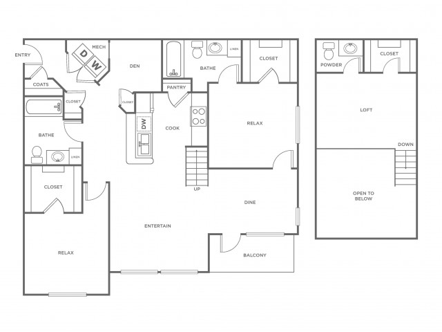 B1L | 2 bed 3 bath | from 1356 square feet