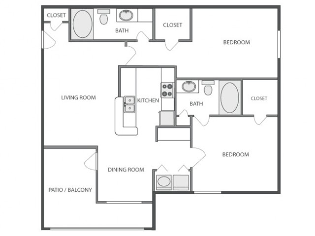C4 - Sophisiticated | 2 bed 2 bath | from 1040 square feet