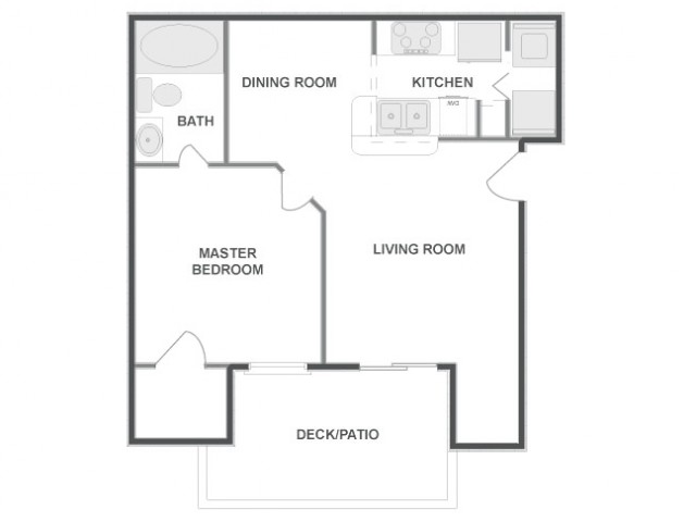A2 - Tailored | 1 bed 1 bath | from 643 square feet