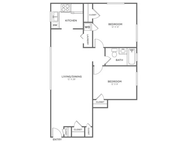 Lummi-Classic | 2 bed 1 bath | from 819 square feet