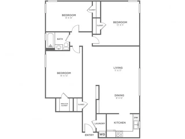 Decauter-Restored | 3 bed 1 bath | from 1183 square feet