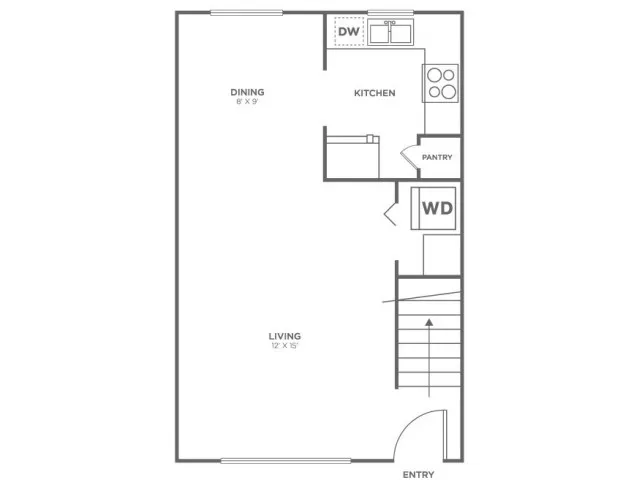 Bainbridge-Restored | 2 bed 1 bath | from 760 square feet