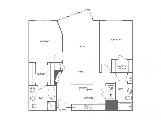 Orchid | 2 bed 2 bath | from 1136 square feet