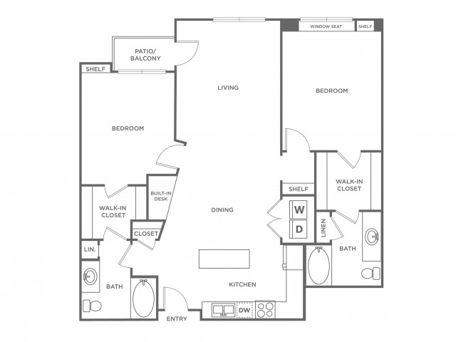 Pearl | 2 bed 2 bath | from 1170 square feet