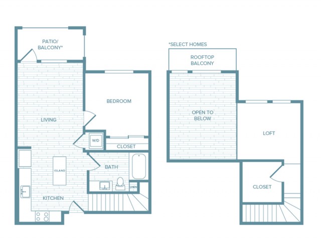 A03L | 1 bed 1 bath | from 971 square feet
