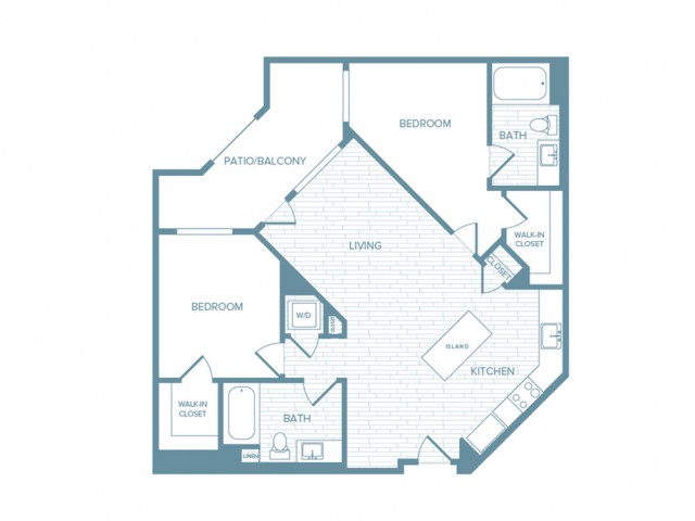B04 | 2 bed 2 bath | from 1034 square feet