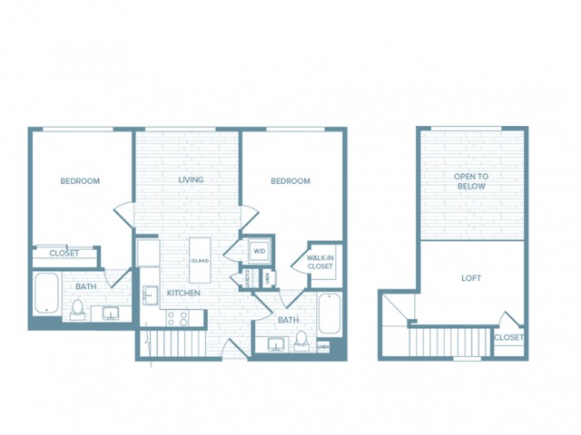 B08L | 2 bed 2 bath | from 1106 square feet
