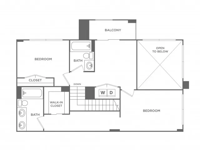 Three Bedroom Three Bath (1769 SF) - Second Floor