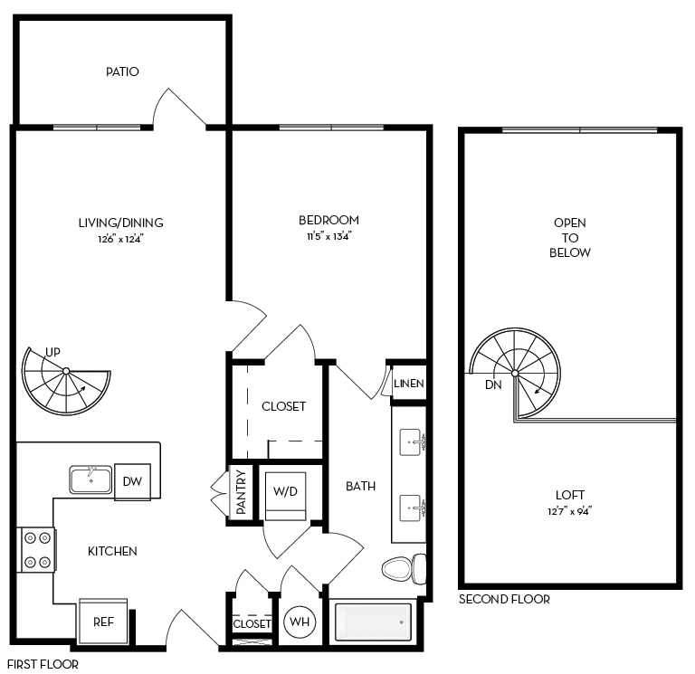 A3 | 1 bed 1 bath | from 839 square feet