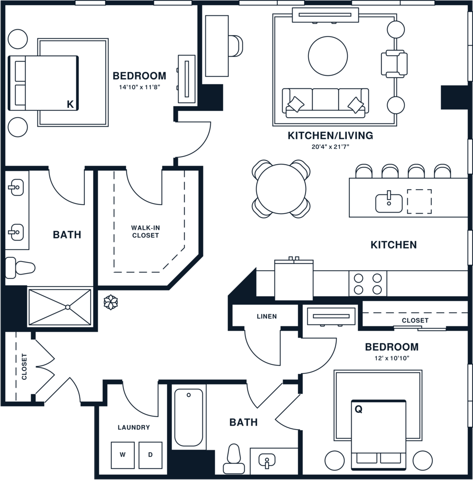 B20PH | 2x2 PH | 1272 sq ft