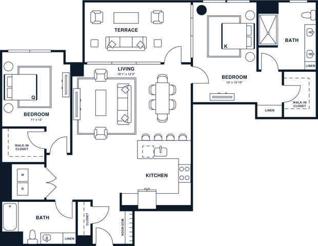 B18PH | 2x2 PH | 1256 sq ft