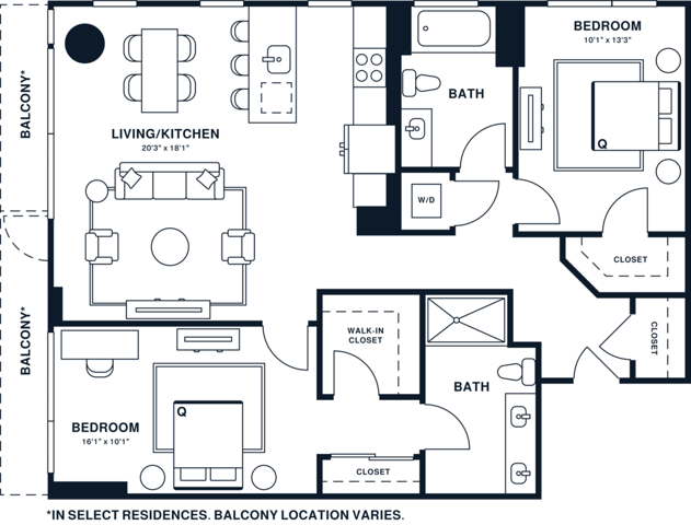 B12 | 2x2 | 1121 sq ft