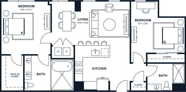 B8PH | 2x2 PH | 1067 sq ft