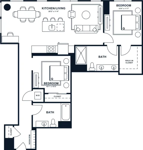 B4U | Junior 2x2 | 1040 sq ft