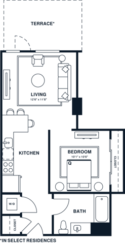 A5U| Junior 1x1 | 539 sq ft