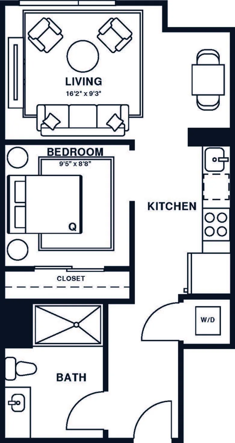 A2U | 1X1 | 488 SQ FT