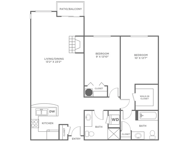 Fidalgo-Restored | 2 bed 2 bath | from 1039 square feet