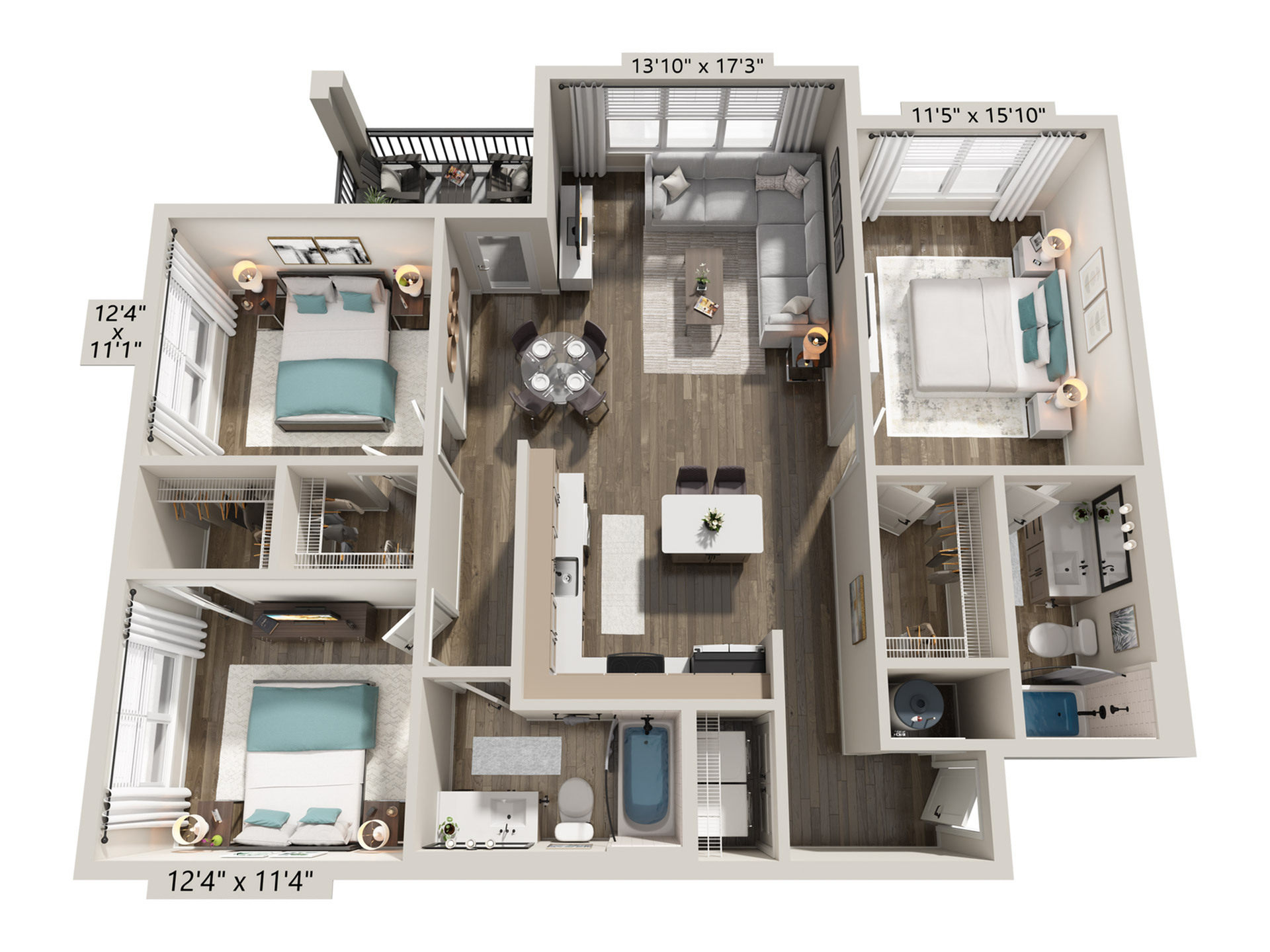 C1.1 | 3x2 | 1260 sf