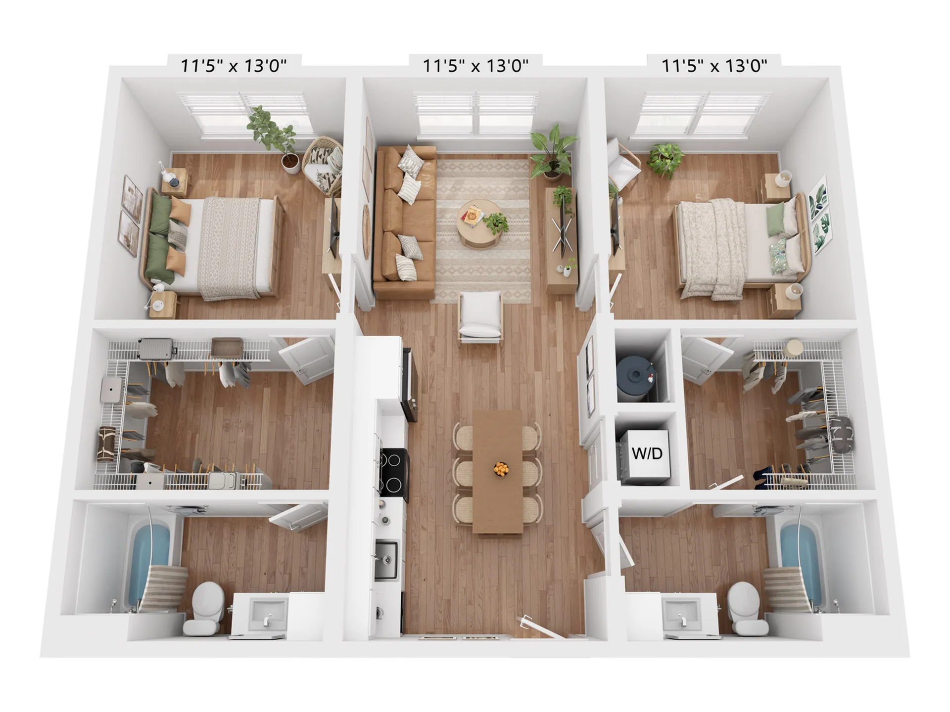B1 | 2x2 | 994 sf