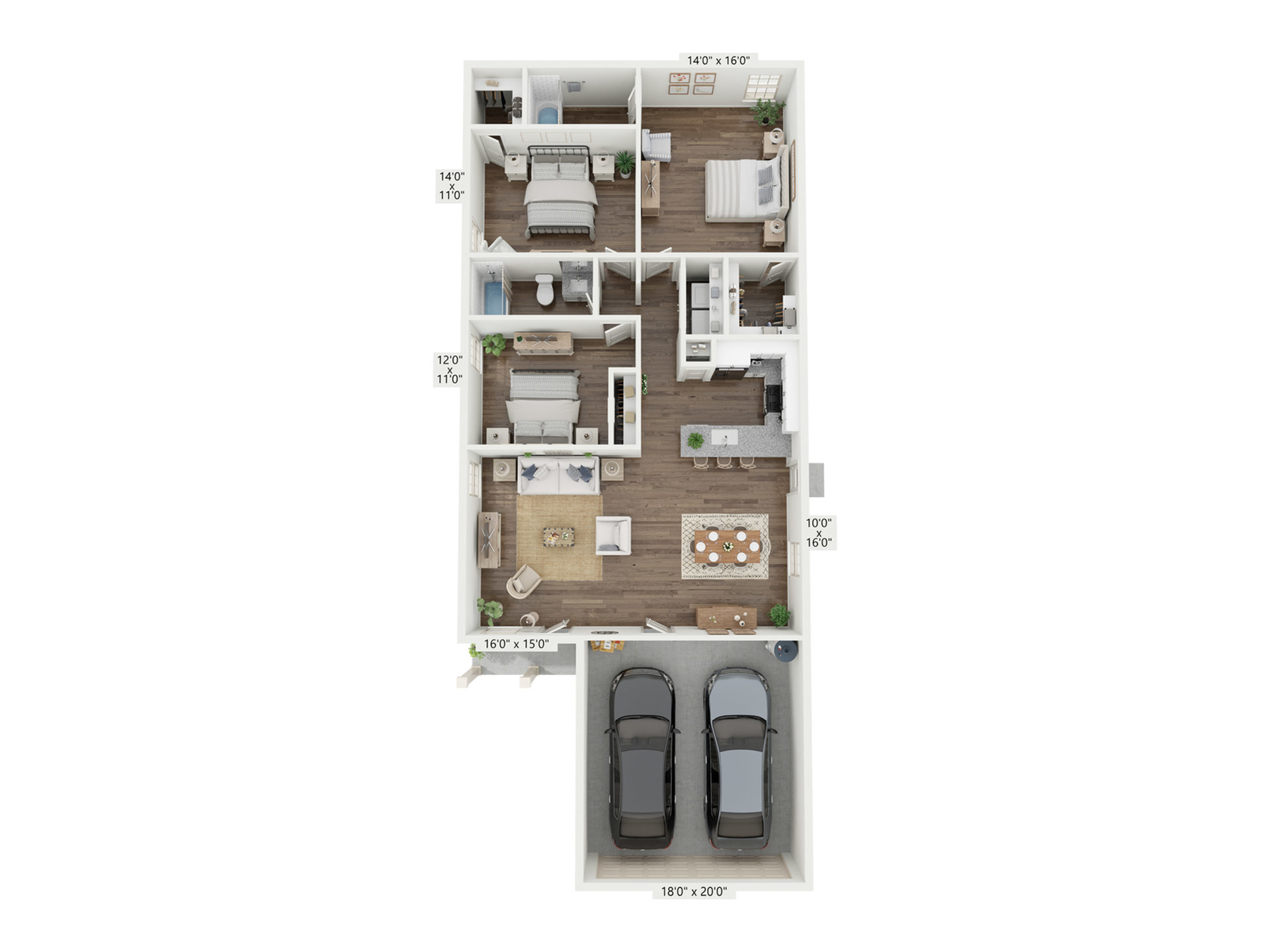 Red Oak Joy | 3x2 | 1491 sf