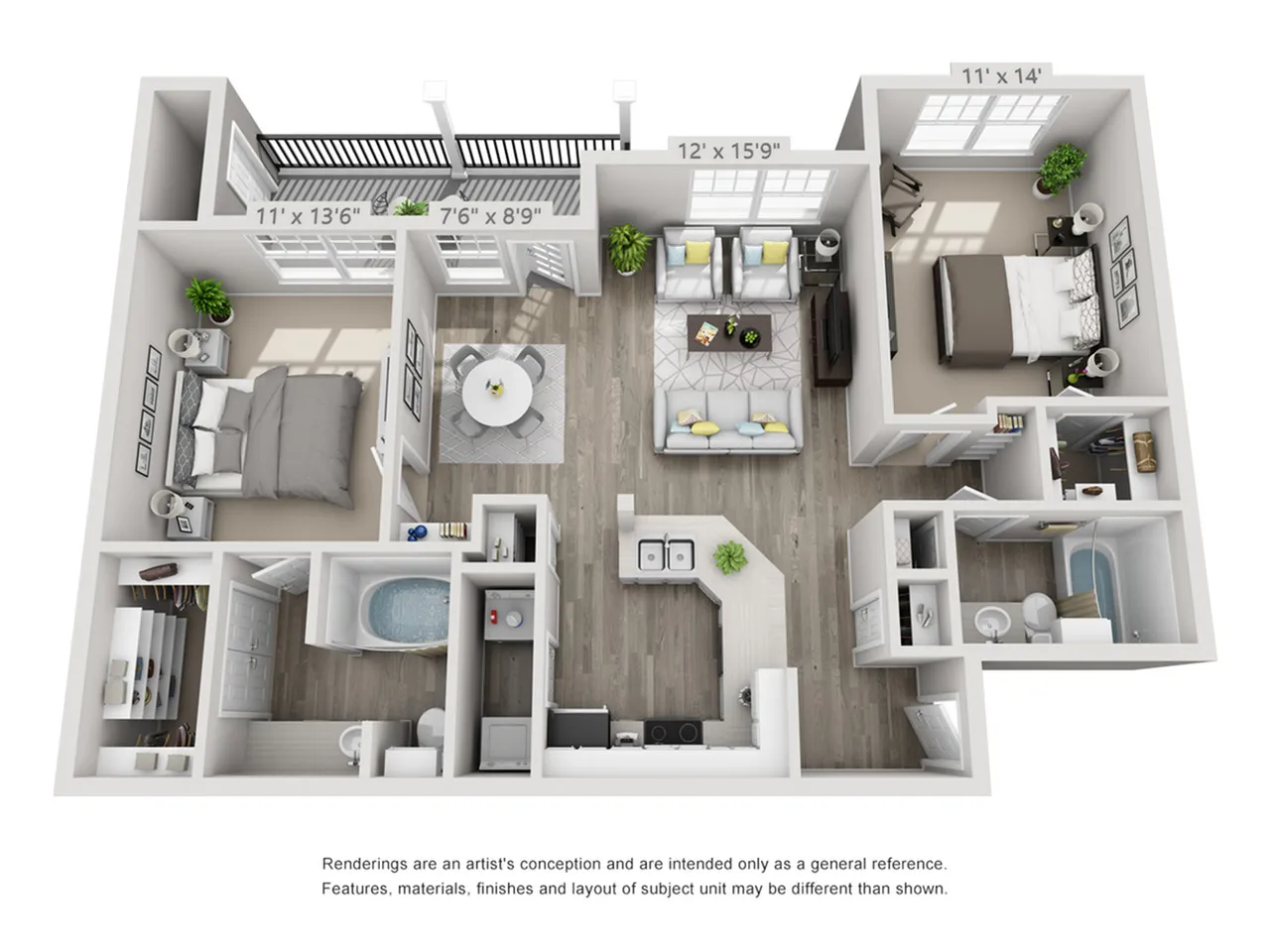 Harlowe_B1_2b 2b 1151 sqft