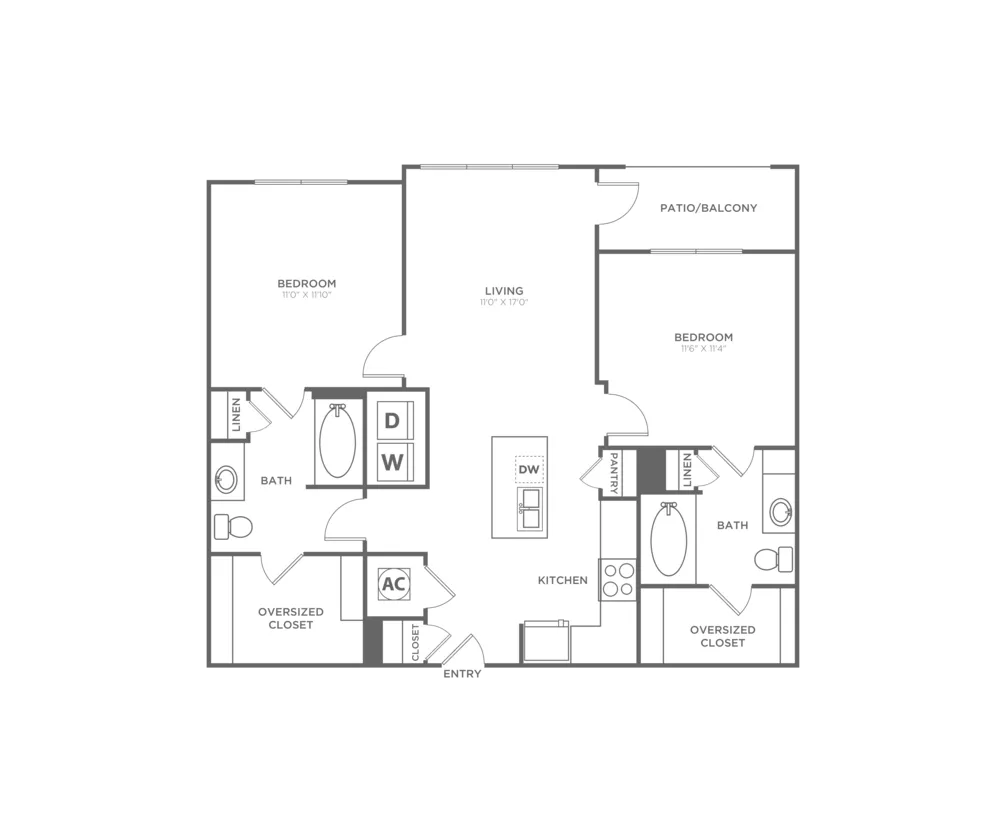 B1 (954 SF)