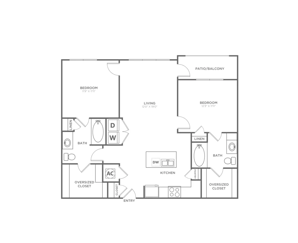 B2 (1040 SF)