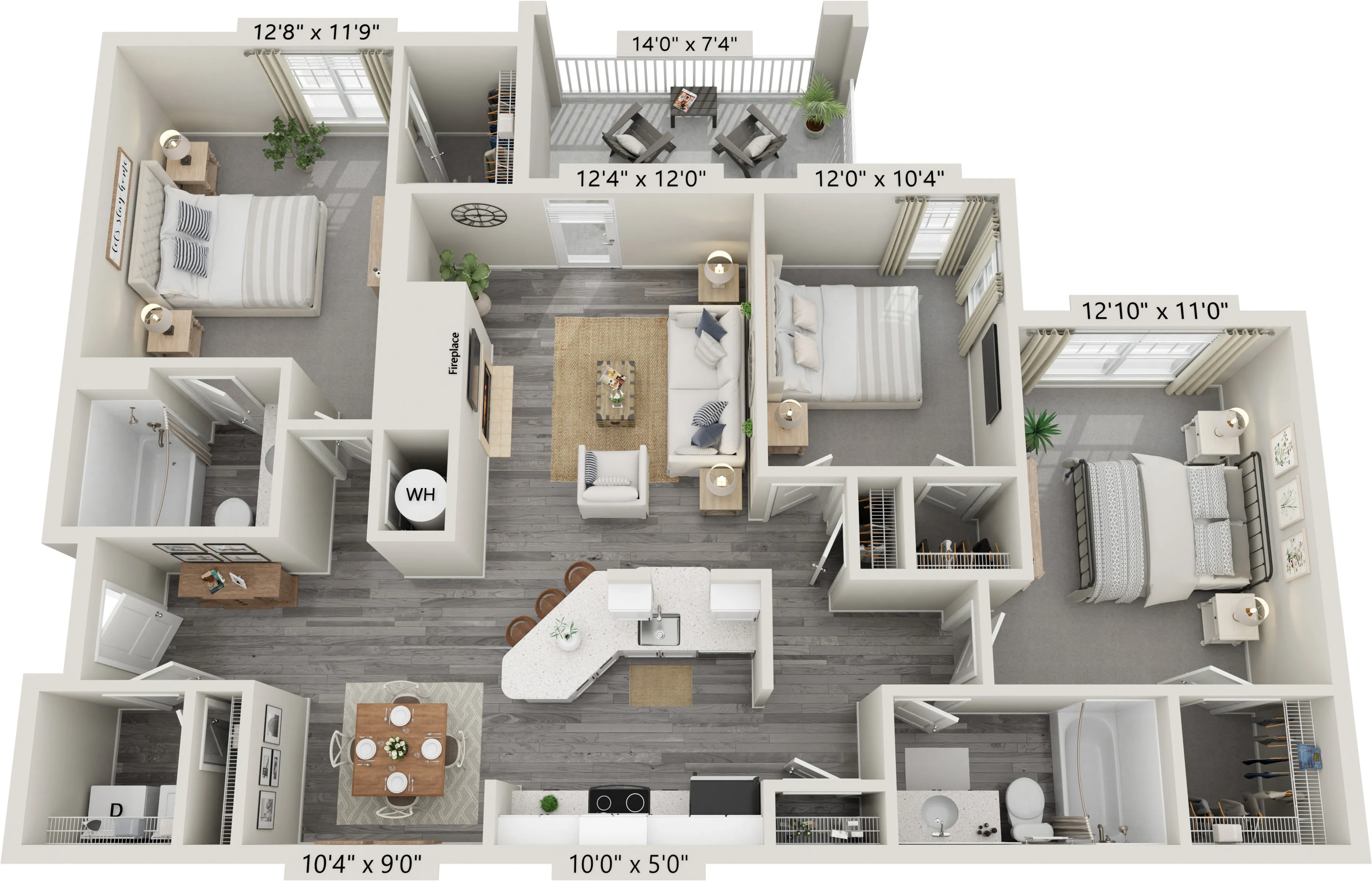 3x2 (1387 SF)