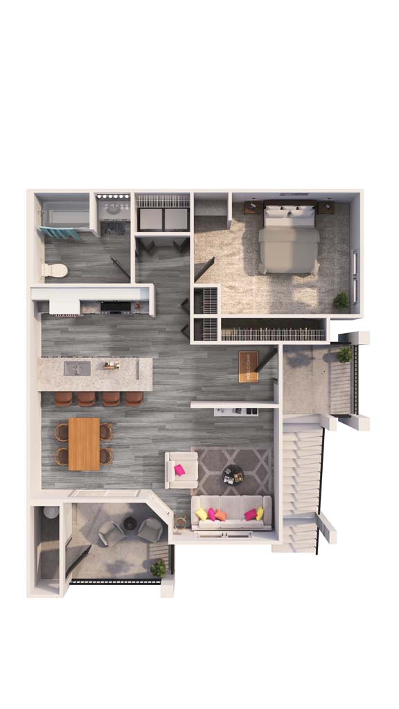 A1F-60 | 1x1 | 889 sf