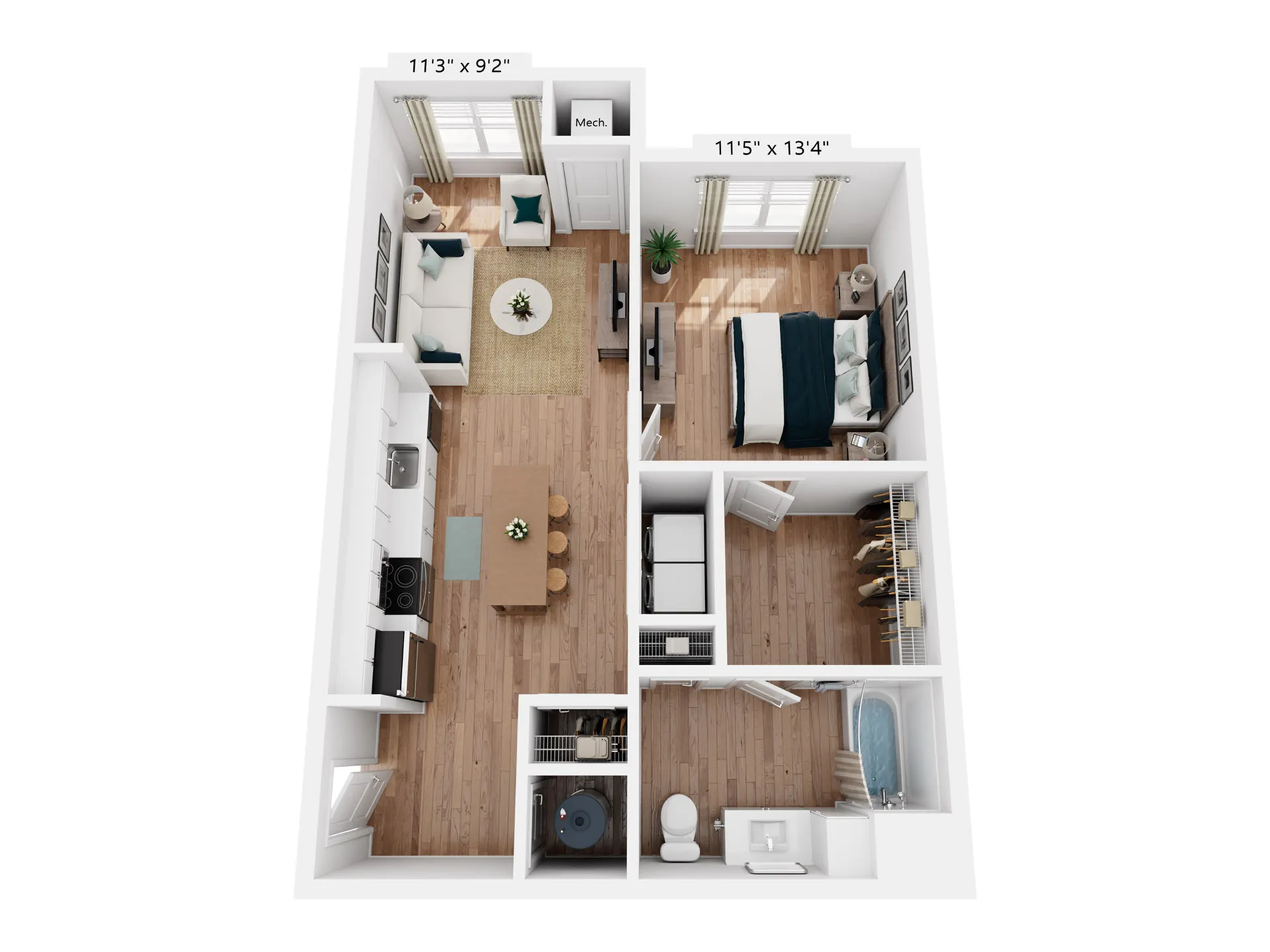 A3.1 | 1x1 | 751 sq ft