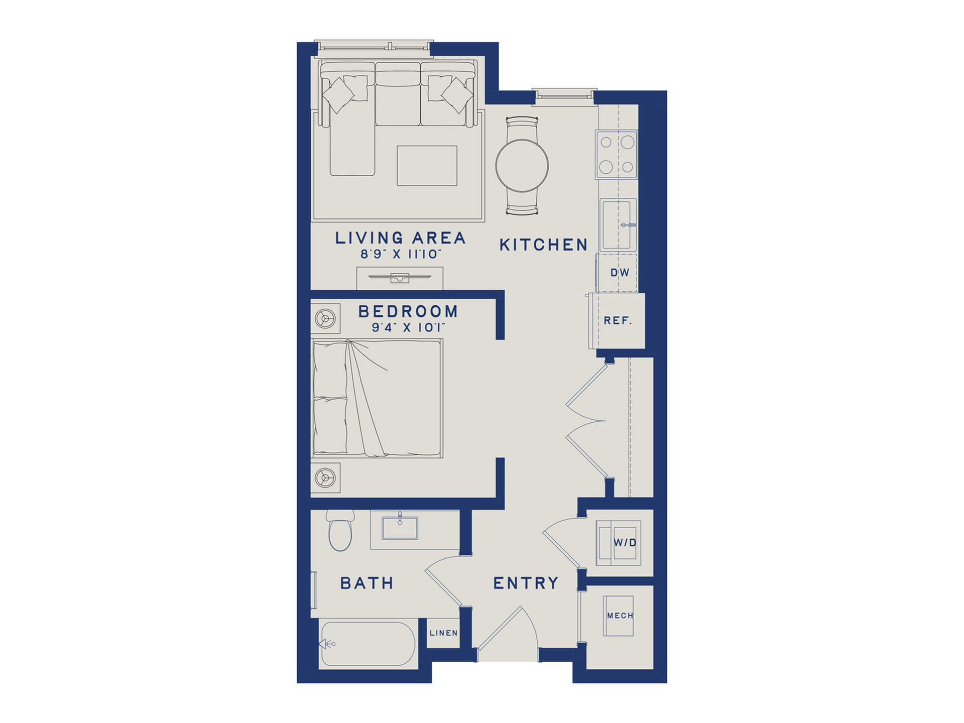 S5 | Studio | 554 sf