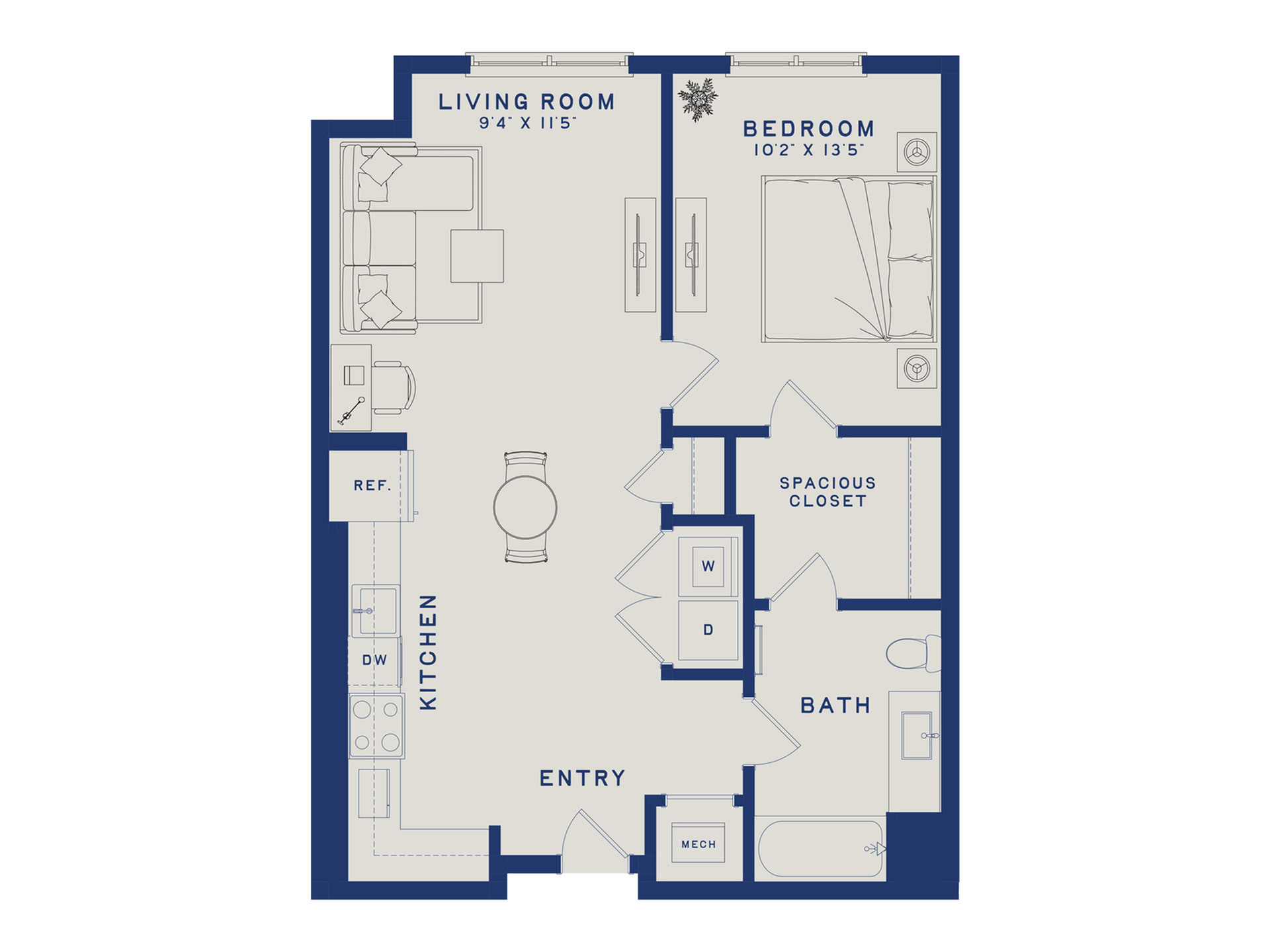 A16H | 1x1 | 758 sq ft