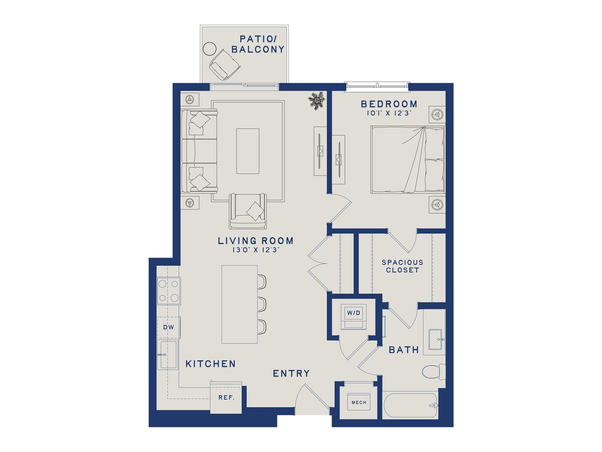 A18.1 | 1x1 | 774 sq ft