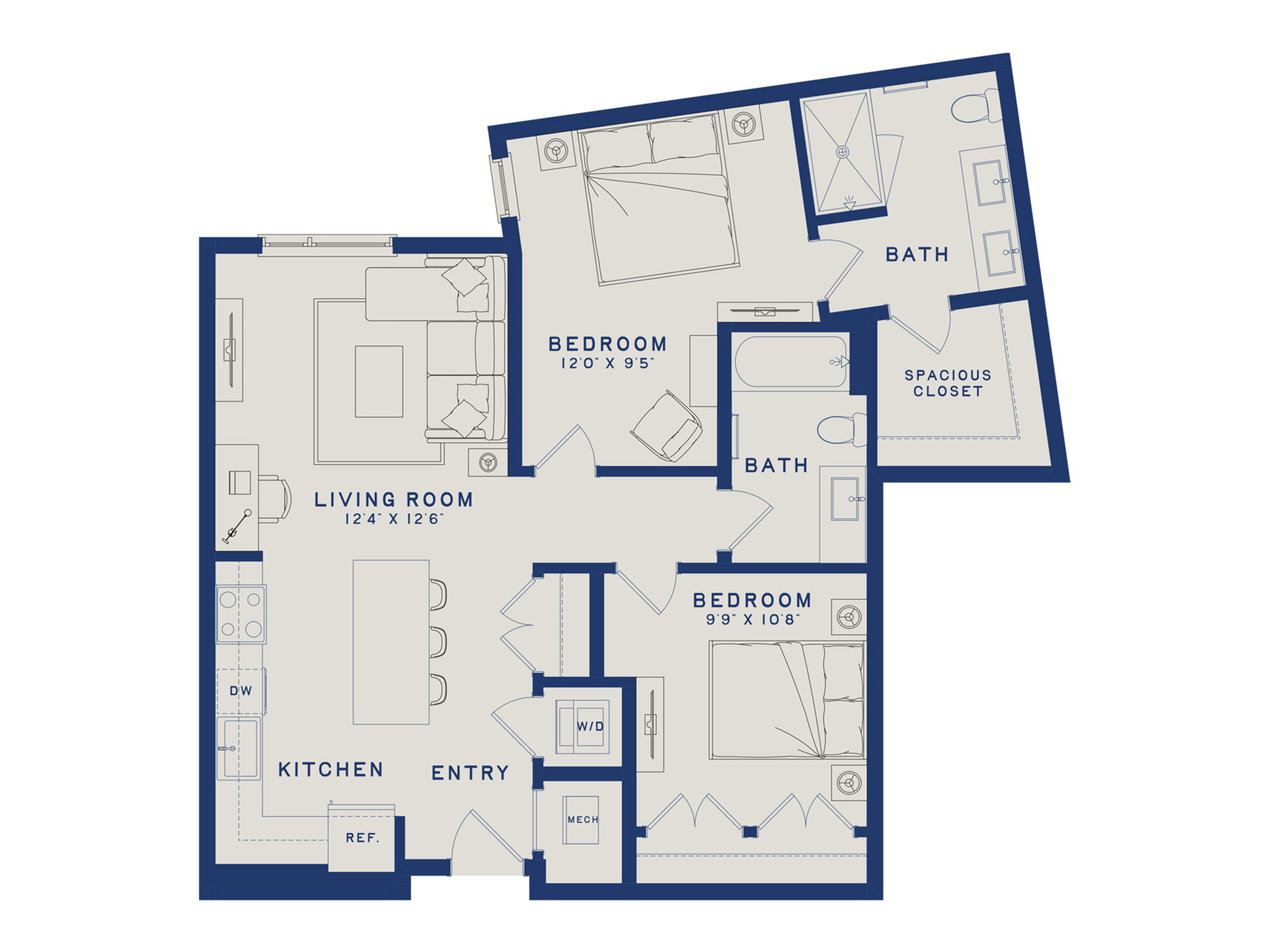 B4U | 2x2 | 981 sq ft