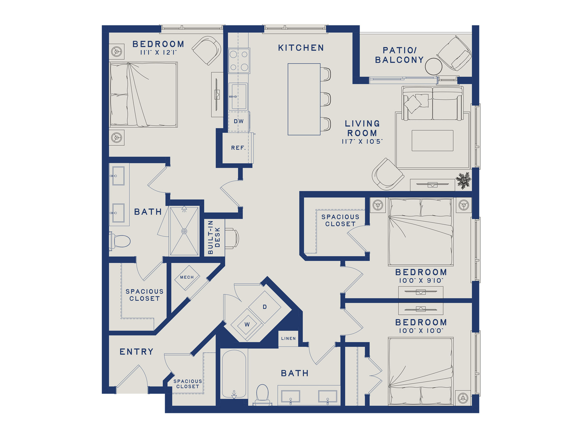 C1 | 3x2 | 1278 sf