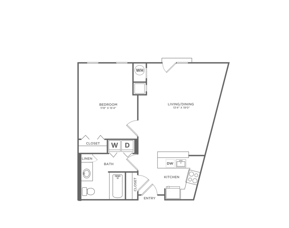 Avana Cliffside | A1EG | 1x1 | 747 sf