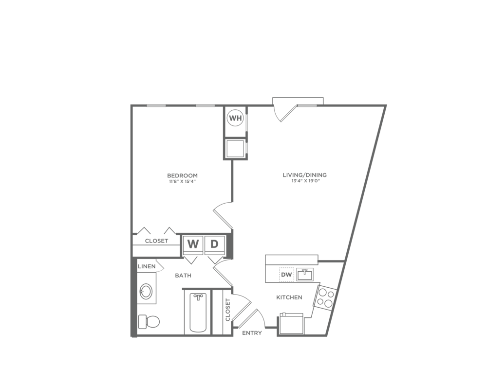 Avana Cliffside | A1ER | 1x1 | 747 sf