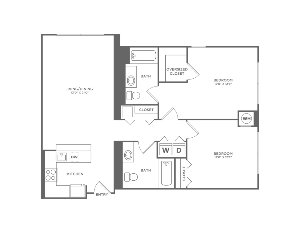 B2IR | 2x2 | 1045 sf