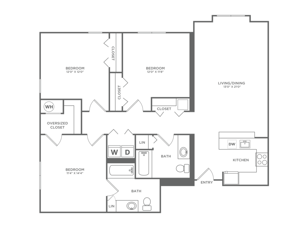 C2B | 3x2 | 1265 sf