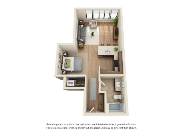 SP4 | Studio1 bath | from 644 square feet
