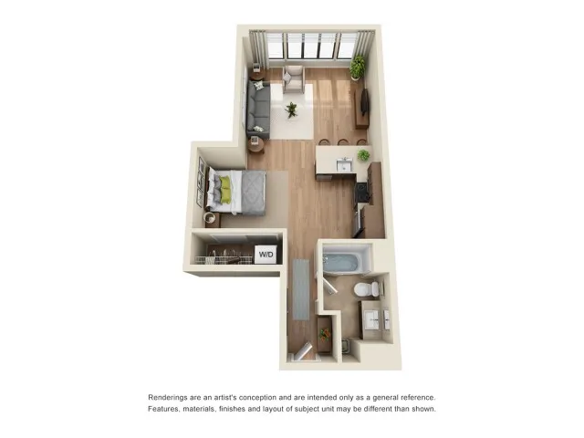 SP5 | Studio1 bath | from 655 square feet
