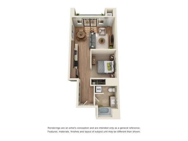 A3 | Studio1 bath | from 699 square feet