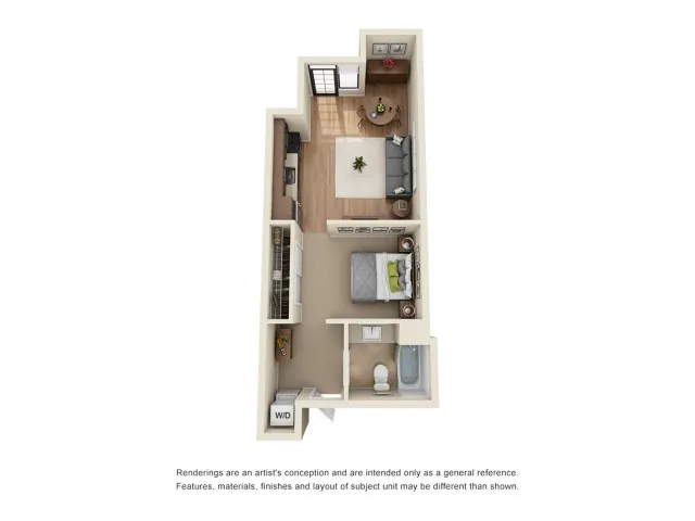 LW1R | Studio1 bath | from 530 square feet