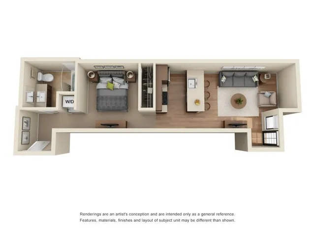 LW2R | Studio1 bath | from 569 square feet