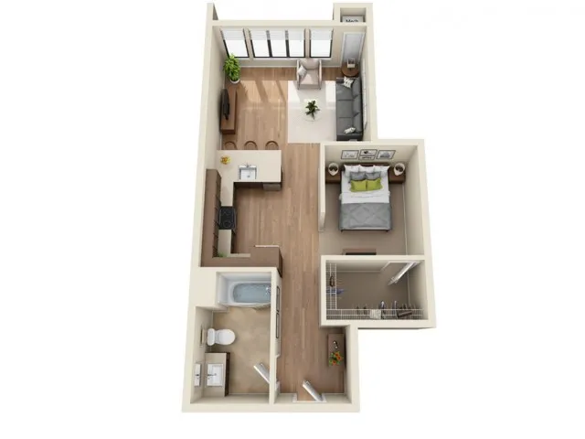 SP6 | Studio1 bath | from 713 square feet