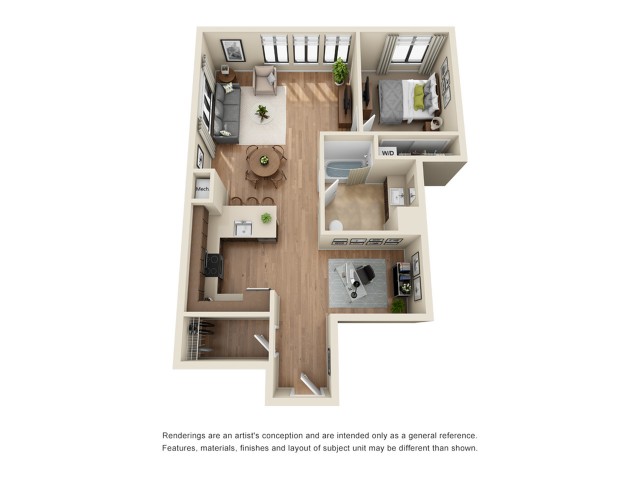 A11 | 1 bed 1 bath | from 880 square feet