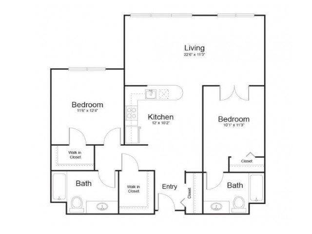13d | 2 bed 1 bath | from 1036 square feet