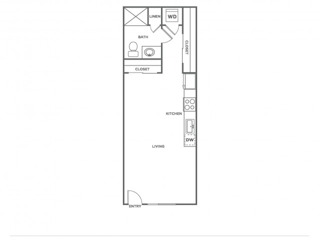 A6.1 | Studio1 bath | from 486 square feet