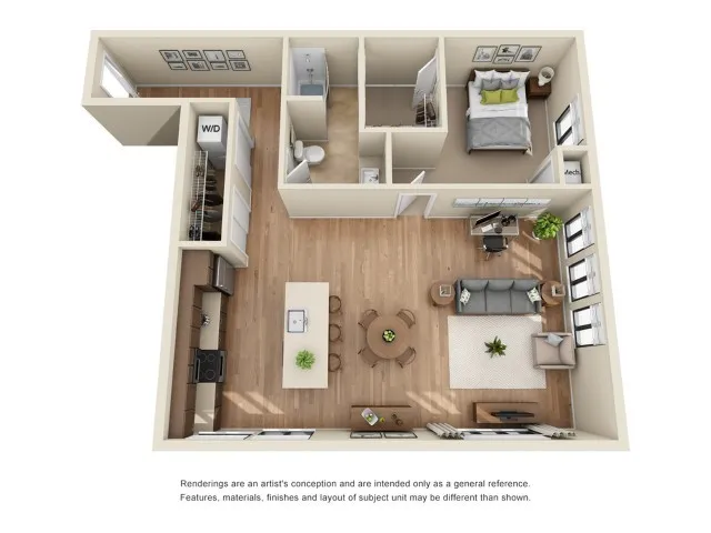 A13R | 1 bed 1 bath | from 974 square feet